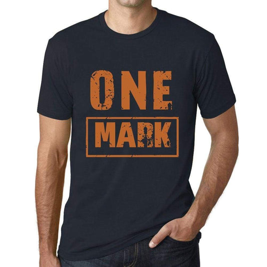 Mens Vintage Tee Shirt Graphic T Shirt One Mark Navy - Navy / Xs / Cotton - T-Shirt