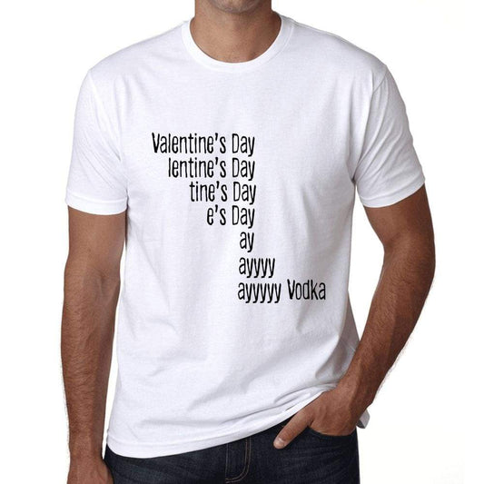 Mens Vintage Tee Shirt Graphic T Shirt Valentine Vodka - White / Xs / Cotton - T-Shirt