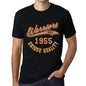 Mens Vintage Tee Shirt Graphic T Shirt Warriors Since 1955 Deep Black - Deep Black / Xs / Cotton - T-Shirt