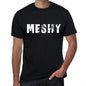 Meshy Mens Retro T Shirt Black Birthday Gift 00553 - Black / Xs - Casual