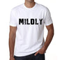 Mildly Mens T Shirt White Birthday Gift 00552 - White / Xs - Casual