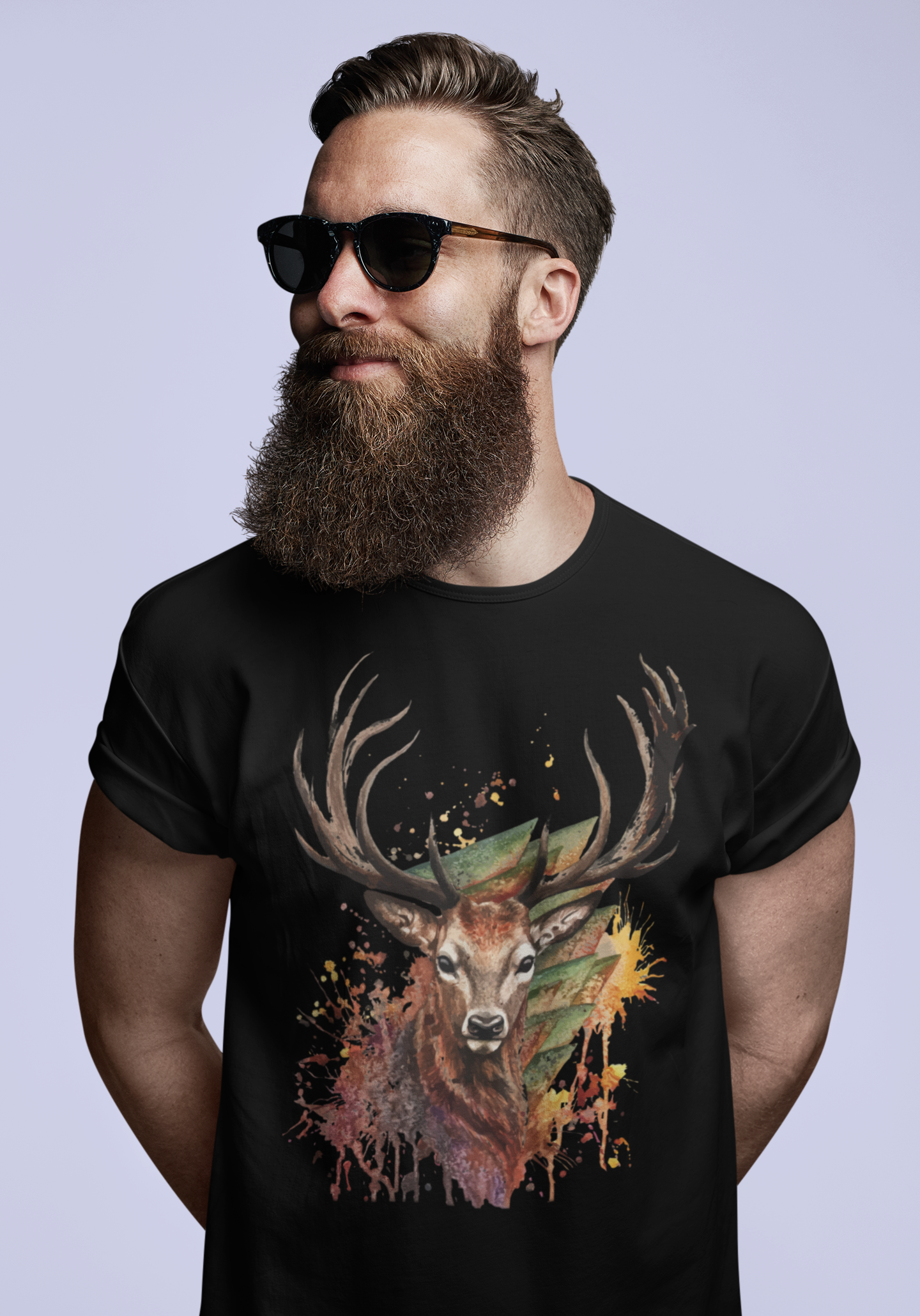 ULTRABASIC Men's T-Shirt Deer and Hunting - Hunter Tee Shirt