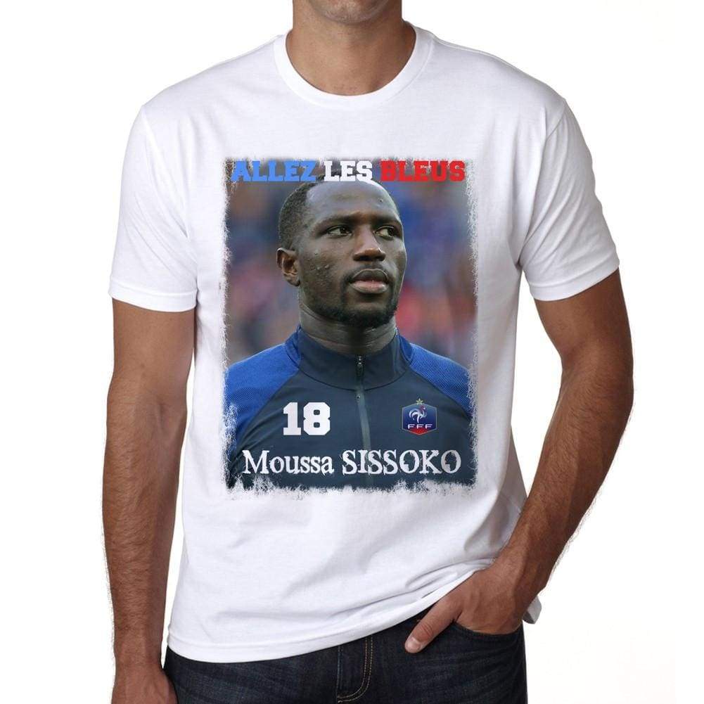 Moussa Sissoko France Les Bleus T-Shirt Euro 2016 Tshirt Mens White Tee 100% Cotton 00184