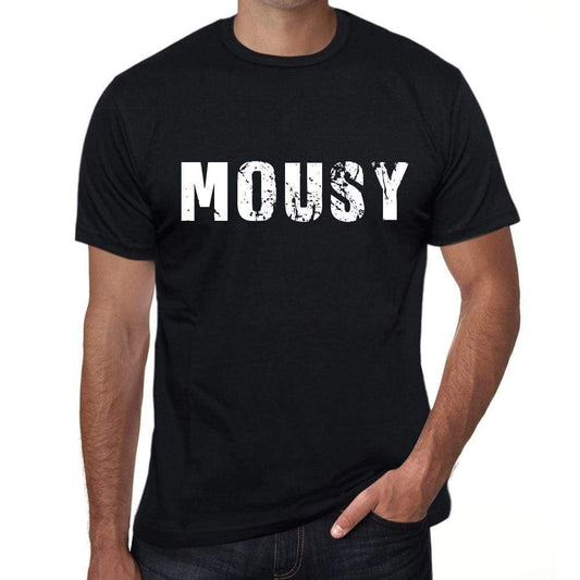 Mousy Mens Retro T Shirt Black Birthday Gift 00553 - Black / Xs - Casual
