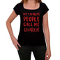 My Favorite People Call Me Charlie Black Womens Short Sleeve Round Neck T-Shirt Gift T-Shirt 00371 - Black / Xs - Casual