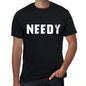 Needy Mens Retro T Shirt Black Birthday Gift 00553 - Black / Xs - Casual
