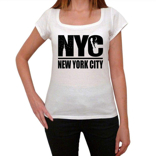 New York City Womens Short Sleeve Round Neck T-Shirt 00111