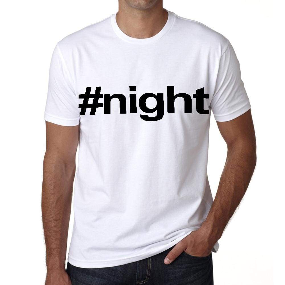 Night Hashtag Mens Short Sleeve Round Neck T-Shirt 00076