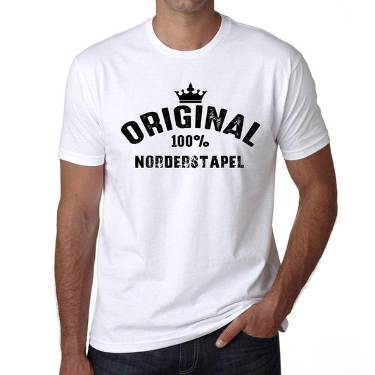 Norderstapel 100% German City White Mens Short Sleeve Round Neck T-Shirt 00001 - Casual