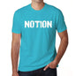 Notion Mens Short Sleeve Round Neck T-Shirt - Blue / S - Casual