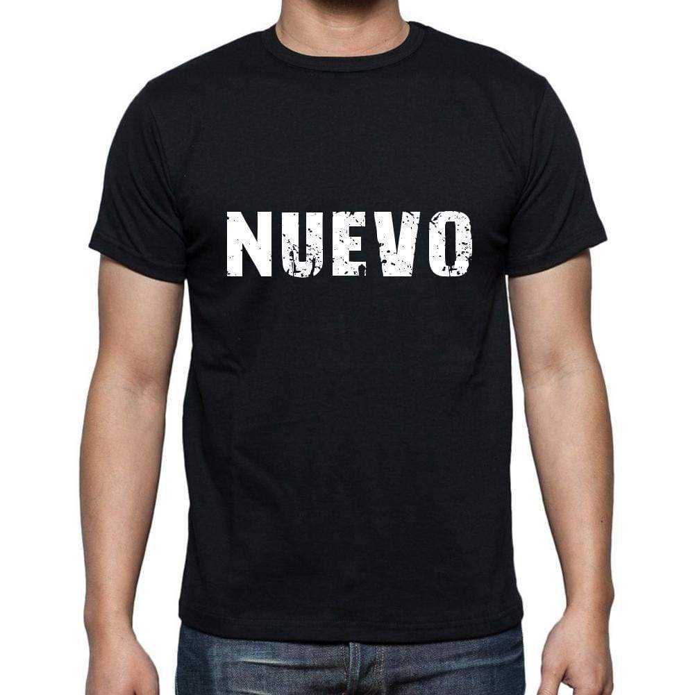 Nuevo Mens Short Sleeve Round Neck T-Shirt 5 Letters Black Word 00006 - Casual
