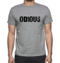 Odious Grey Mens Short Sleeve Round Neck T-Shirt 00018 - Grey / S - Casual