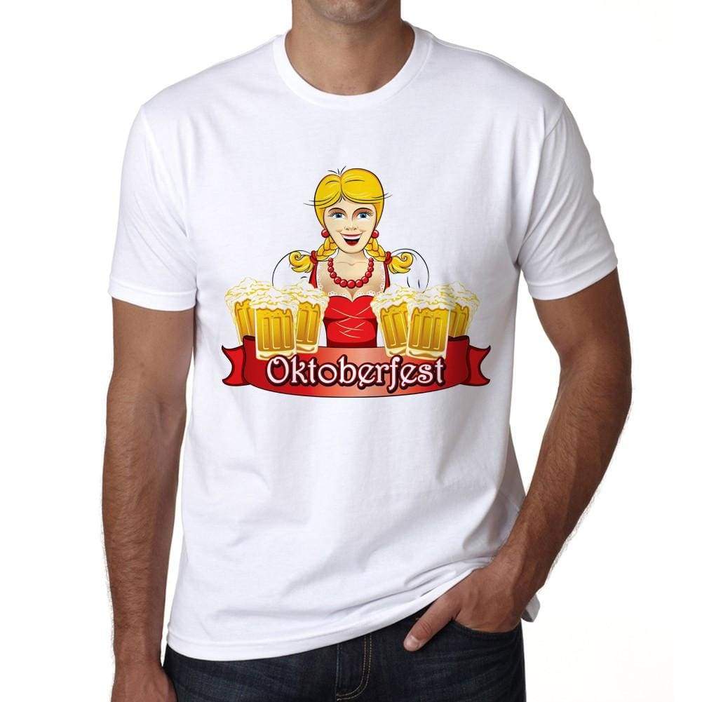 Oktoberfest 6 Oktoberfest T-Shirt Mens White Tee 100% Cotton 00179