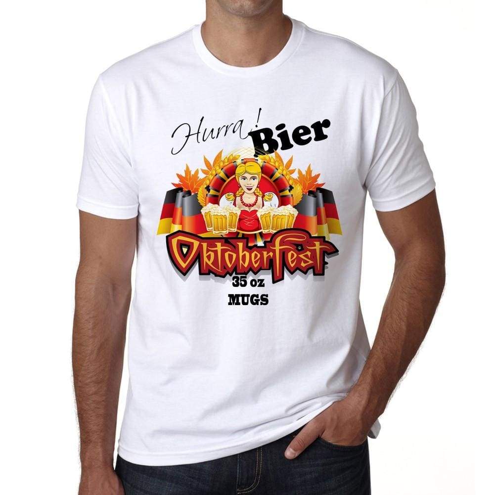 Oktoberfest Hurra Oktoberfest T-Shirt Mens White Tee 100% Cotton 00179