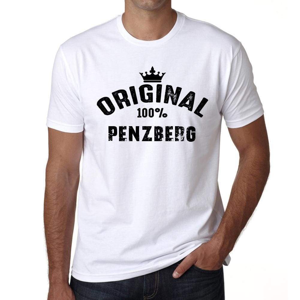 Penzberg 100% German City White Mens Short Sleeve Round Neck T-Shirt 00001 - Casual
