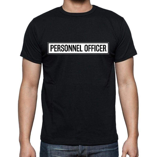 Personnel Officer t shirt, mens t-shirt, occupation, S Size, Black, Cotton - ULTRABASIC