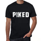 Piked Mens Retro T Shirt Black Birthday Gift 00553 - Black / Xs - Casual