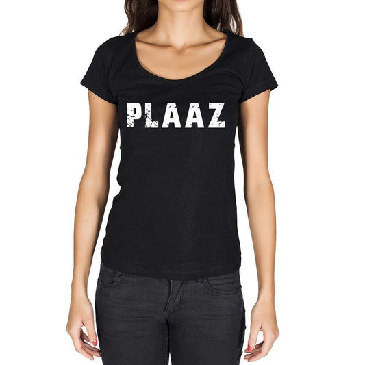 plaaz, German Cities Black, <span>Women's</span> <span>Short Sleeve</span> <span>Round Neck</span> T-shirt 00002 - ULTRABASIC