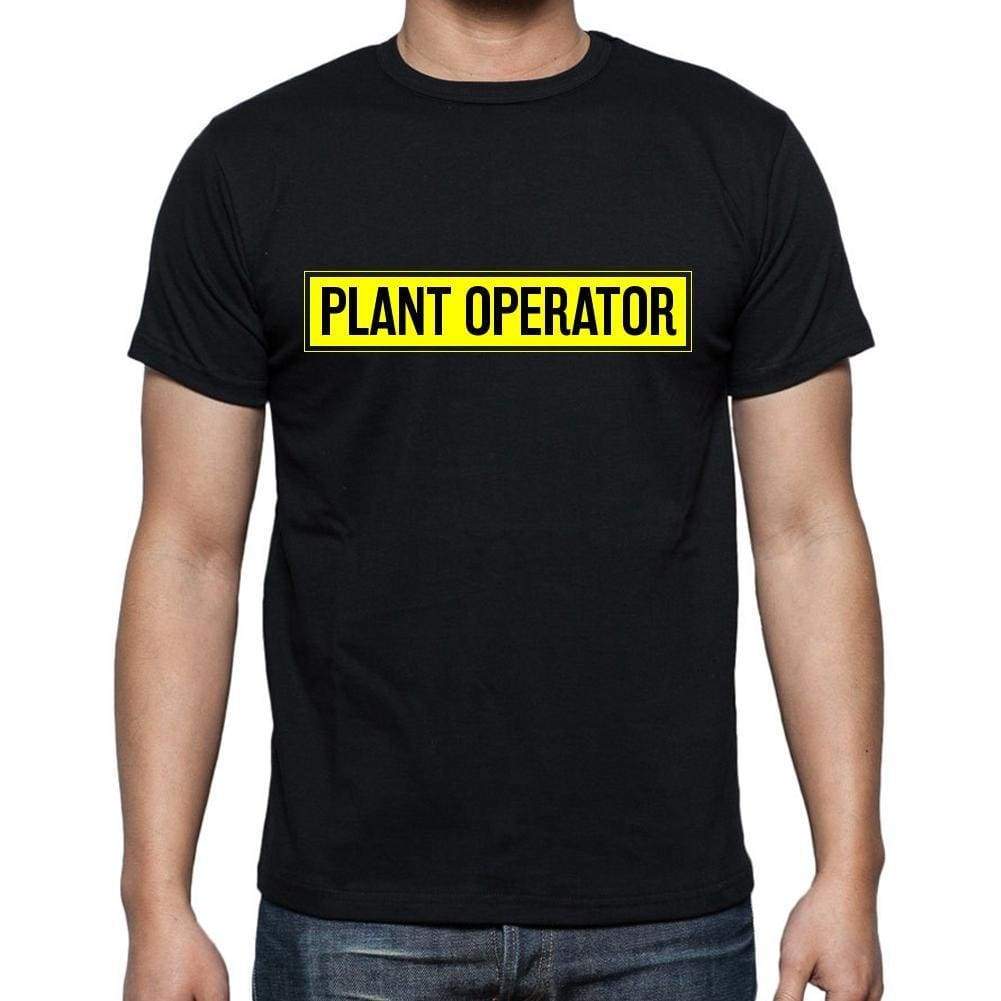 Plant Operator T Shirt Mens T-Shirt Occupation S Size Black Cotton - T-Shirt