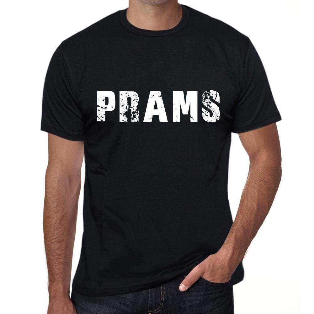 Prams Mens Retro T Shirt Black Birthday Gift 00553 - Black / Xs - Casual