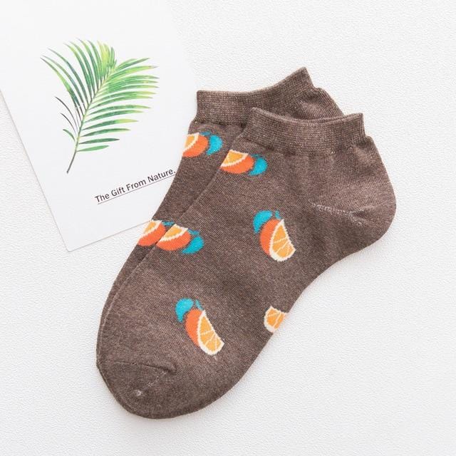 Cute Jacquard / Plant Fruit Print Pattern Art Socks Women Korean Animals / Fox Flamingo Sock Funny Sock Kawaii Sokken Calcetines