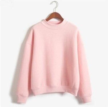 9 Colors Autumn Winter Loose Fleece Thick Knit Sweatshirt Female Hooded Pullover Tops Women Hoodies Casual Female Clothes