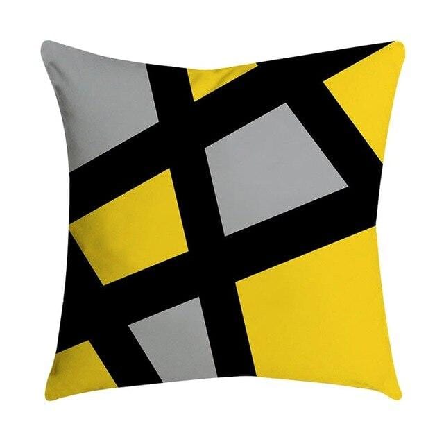 Pillow Cover Case Pillowcase Yellow geometric Pineapple Leaf Square Flax pillow Cushion Bed Home Fashion decoration