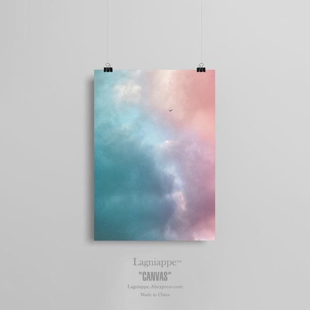 Colorful Cloud Aesthetics landscape Wall Art Canvas Decoration poster prints for living room Home bedroom decor Painting