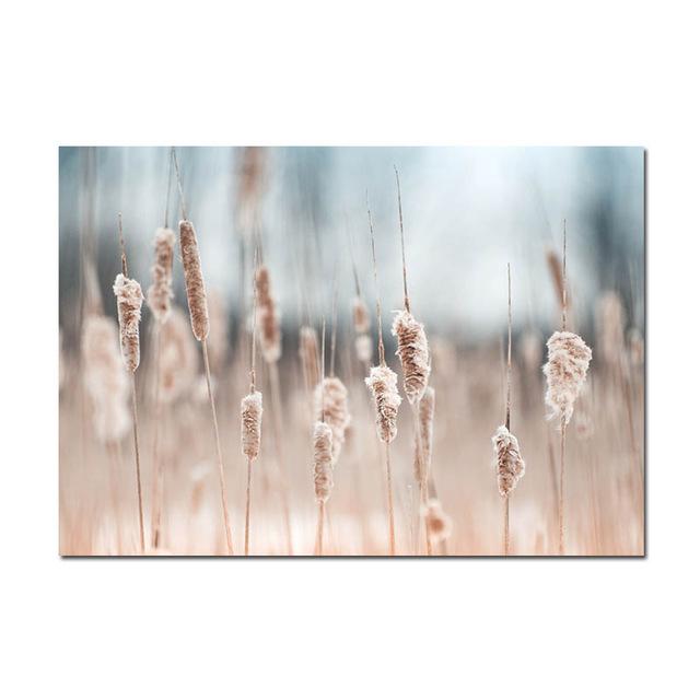 Grass Nature Picture Scandinavian Poster Landscape Wall Art Canvas Print Painting Nordic Style Modern Modern Living Room Decor