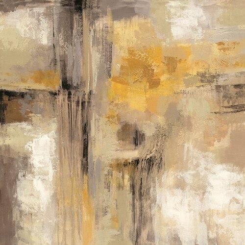HD Print Yellow Gray Abstract Oil painting on Canvas Scandinavian Art Poster Wall Picture for Living Room Sofa Home Decoration