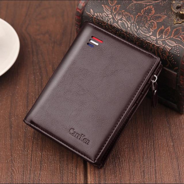 Baellerry short Men wallets fashion new card purse Multifunction organ leather wallet for male zipper wallet with coin pocket