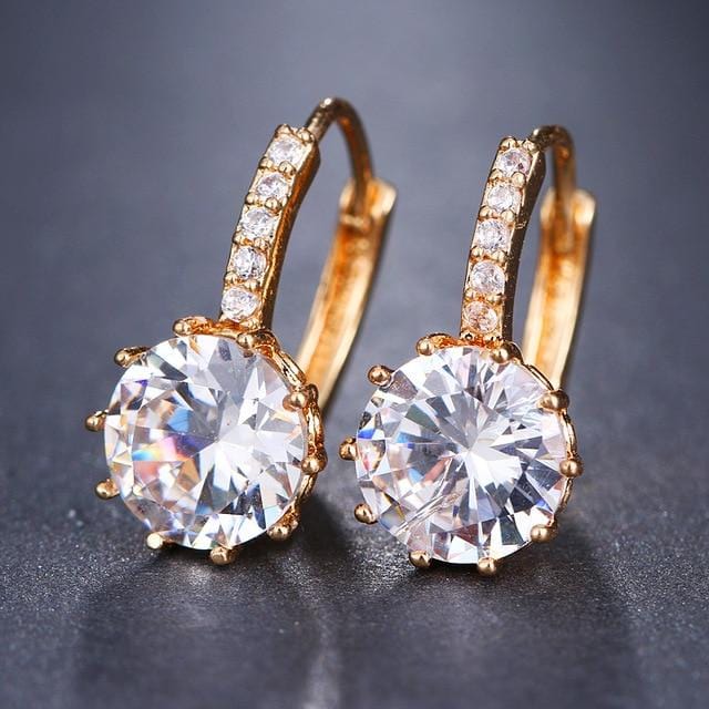 EMMAYA Fashion 10 Colors AAA CZ Element Stud Earrings For Women Wholesale Chea Factory Price