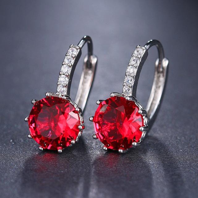 EMMAYA Fashion 10 Colors AAA CZ Element Stud Earrings For Women Wholesale Chea Factory Price