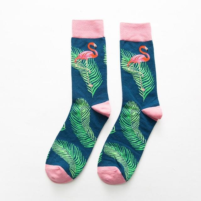 2018 Style Butterfly Fashion Socks Short Pattern Funny Cotton Socks Women Winter Men Unisex Plant Short Socks Female