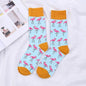 Funny Cute Happy Socks Womens Men Colour crew cotton short with print casual harajuku designer art female fashion socks summer