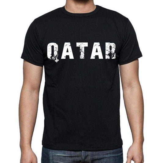 Qatar T-Shirt For Men Short Sleeve Round Neck Black T Shirt For Men - T-Shirt