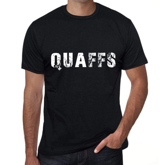 Quaffs Mens Vintage T Shirt Black Birthday Gift 00554 - Black / Xs - Casual