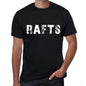 Rafts Mens Retro T Shirt Black Birthday Gift 00553 - Black / Xs - Casual