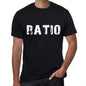 Ratio Mens Retro T Shirt Black Birthday Gift 00553 - Black / Xs - Casual