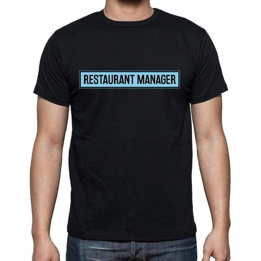 Restaurant Manager T Shirt Mens T-Shirt Occupation S Size Black Cotton - T-Shirt