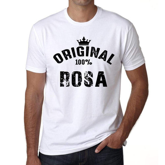 Rosa 100% German City White Mens Short Sleeve Round Neck T-Shirt 00001 - Casual