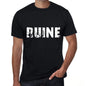 Ruine Mens T Shirt Black Birthday Gift 00549 - Black / Xs - Casual