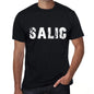 Salic Mens Retro T Shirt Black Birthday Gift 00553 - Black / Xs - Casual