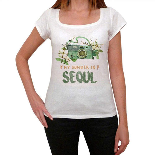 Seoul Womens Short Sleeve Round Neck T-Shirt 00073 - Casual