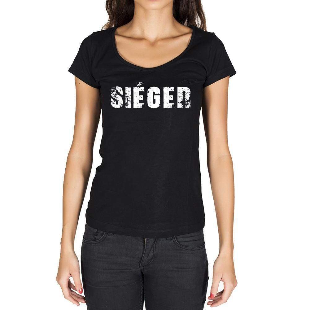 Siéger French Dictionary Womens Short Sleeve Round Neck T-Shirt 00010 - Casual