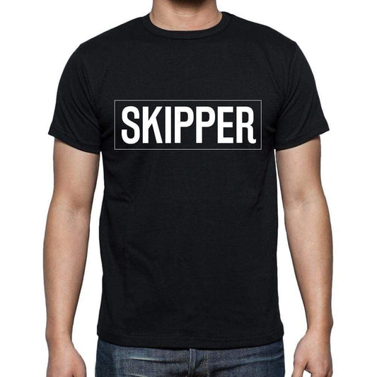 Skipper T Shirt Mens T-Shirt Occupation S Size Black Cotton - T-Shirt