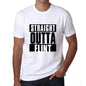 Straight Outta Flint Mens Short Sleeve Round Neck T-Shirt 00027 - White / S - Casual