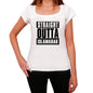 Straight Outta Islamabad Womens Short Sleeve Round Neck T-Shirt 00026 - White / Xs - Casual