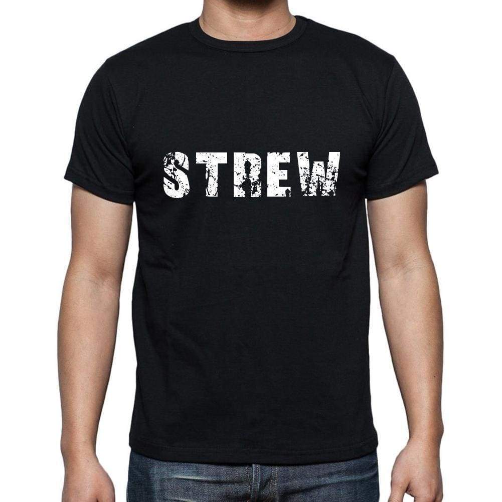 Strew Mens Short Sleeve Round Neck T-Shirt 5 Letters Black Word 00006 - Casual