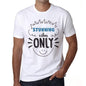 Stunning Vibes Only White Mens Short Sleeve Round Neck T-Shirt Gift T-Shirt 00296 - White / S - Casual
